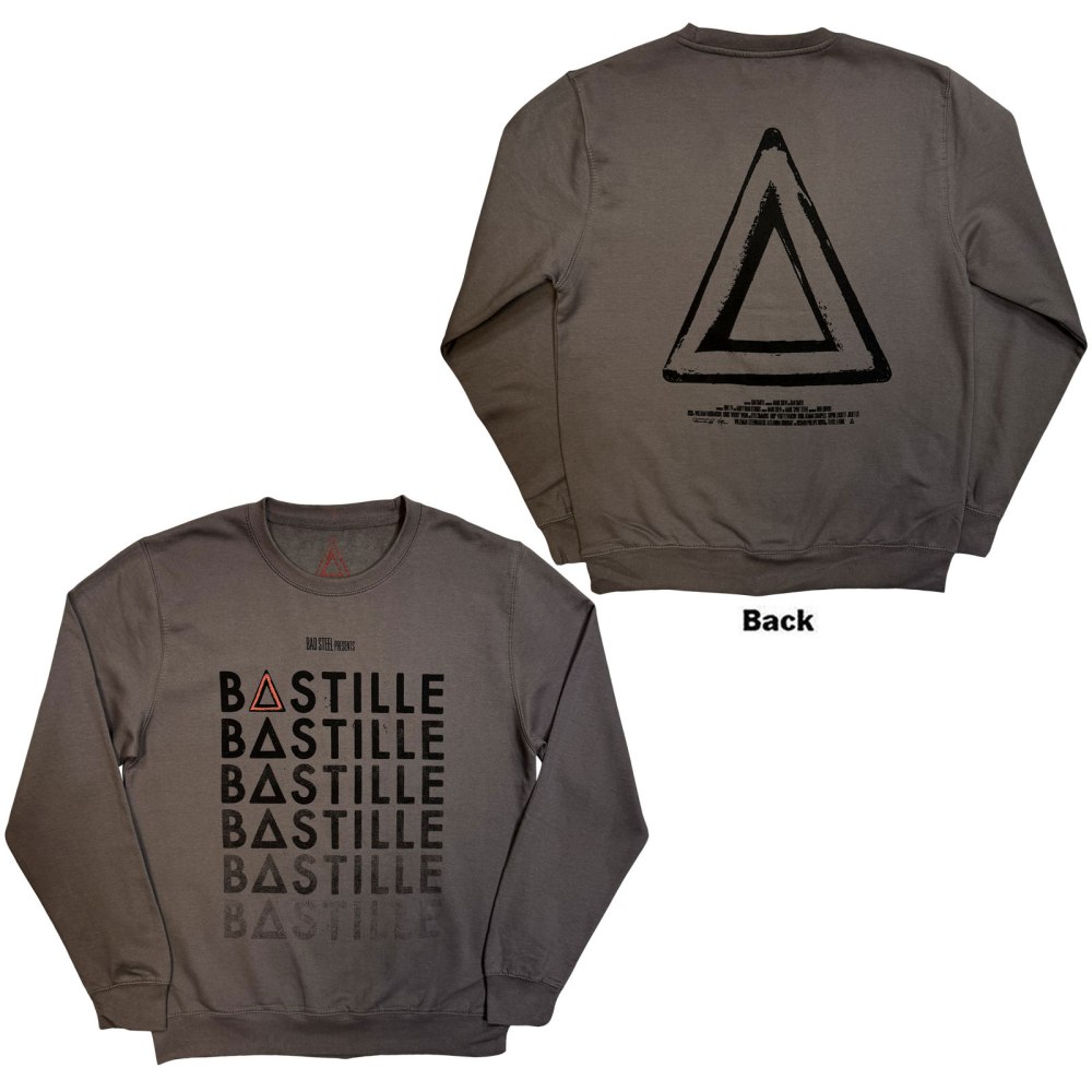 Bastille - Repeat Logo Sweatshirt - Grau